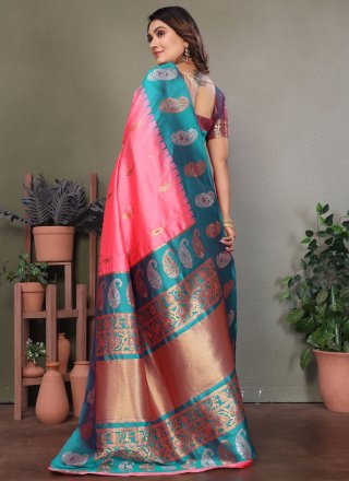 Banarasi Silk Classic Sari with Weaving Work