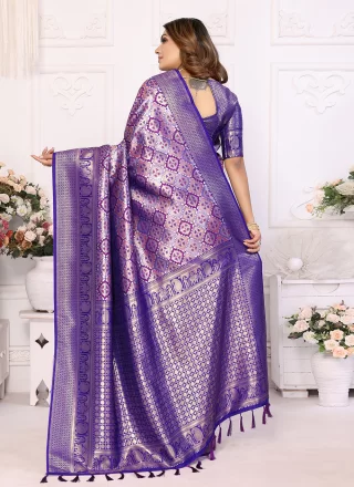 Banarasi Silk Classic Sari with Woven Work