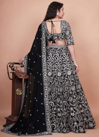 Black Georgette Lehenga Choli