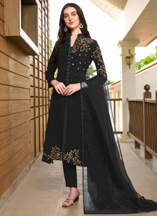 Black Georgette Salwar Suit