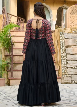 Black Rayon Gown