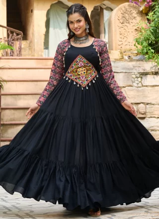 Black Rayon Gown