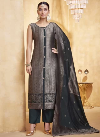 Black Silk Salwar Suit