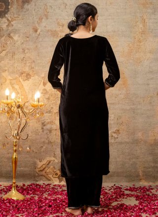 Black Velvet Readymade Salwar Suit