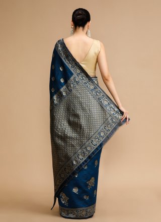 Blue Silk Classic Saree