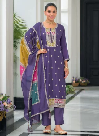 Chinon Pant Style Suit In Lavender