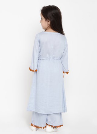 Cotton Casual Kurti with Embroidered Work