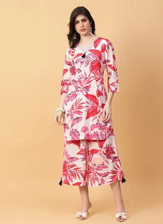 Cotton Casual Kurti with Print Work