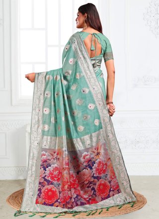 Cotton Classic Sari with Digital Print Work