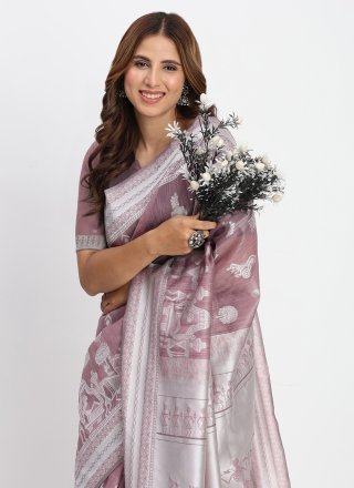 Cotton Classic Sari with Woven Work