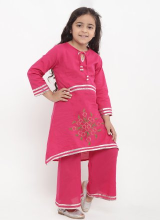 Cotton Designer Kurti with Embroidered Work