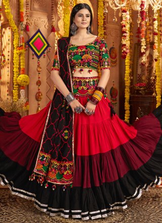 Cotton Readymade Lehenga Choli In Multi Colour