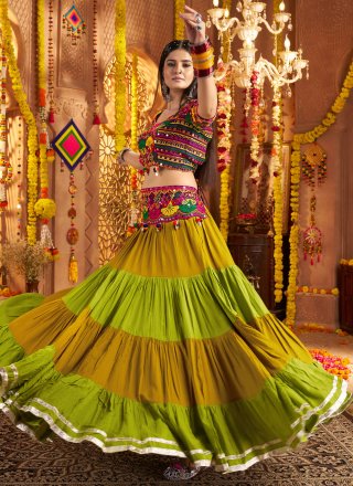 Cotton Readymade Lehenga Choli In Multi Colour