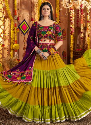 Cotton Readymade Lehenga Choli In Multi Colour