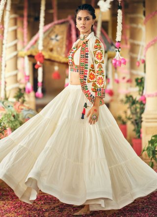 Cotton Readymade Lehenga Choli In Plain