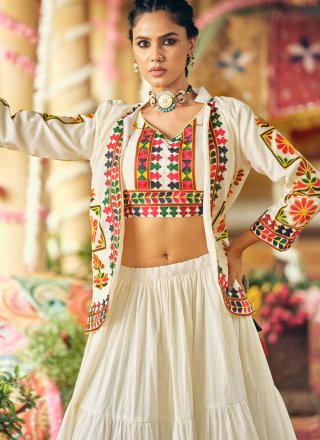 Cotton Readymade Lehenga Choli In Plain