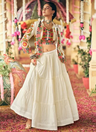 Cotton Readymade Lehenga Choli In Plain