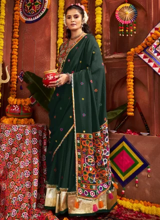 Cotton Readymade Lehenga Choli with Embroidered and Lace Work