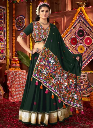 Cotton Readymade Lehenga Choli with Embroidered and Lace Work