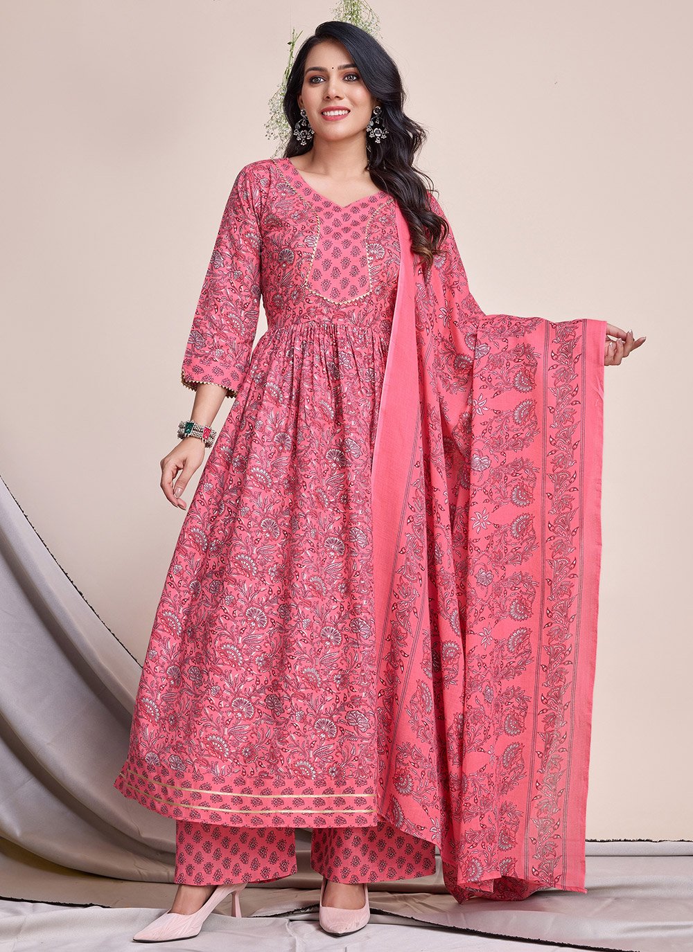 Cotton Churidar Designs Simple Plain Cotton Dress Design Anarkali