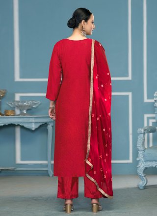Cotton Salwar Suit with Print Work
