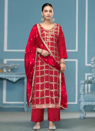 Cotton Salwar Suit with Print Work
