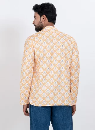 Cotton Short Kurta In Multi Colour