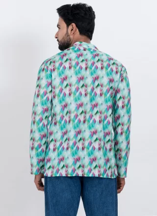 Cotton Short Kurta with Digital Print Work