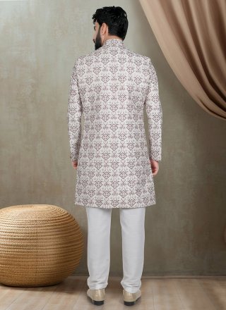 Cream Silk Indo Western