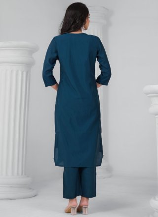 Enchanting Morpeach Chanderi Pant Style Suit with Embroidered, Sequins and Zari Work