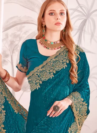 Fandy Classic Saree In Morpeach Color