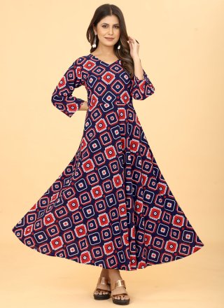 Faux Georgette Party Wear Kurti