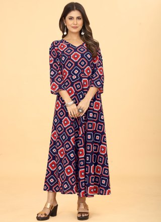 Faux Georgette Party Wear Kurti
