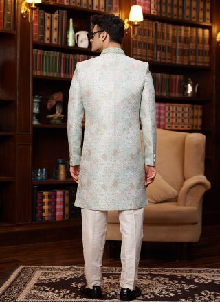Firozi Imported Buttons and Fancy Work Indo Western