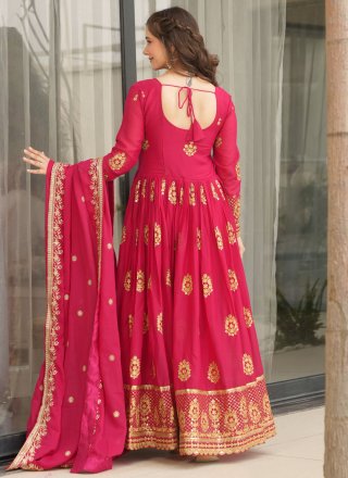 Georgette  Designer Gown with Embroidered and Sequins Work
