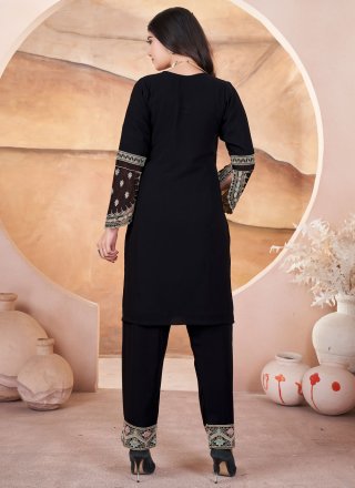 Georgette Salwar Suit In Black