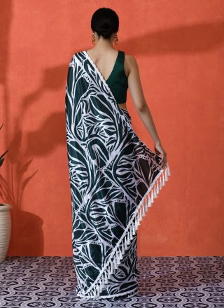 Green Chinon Classic Sari with