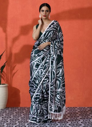 Green Chinon Classic Sari with