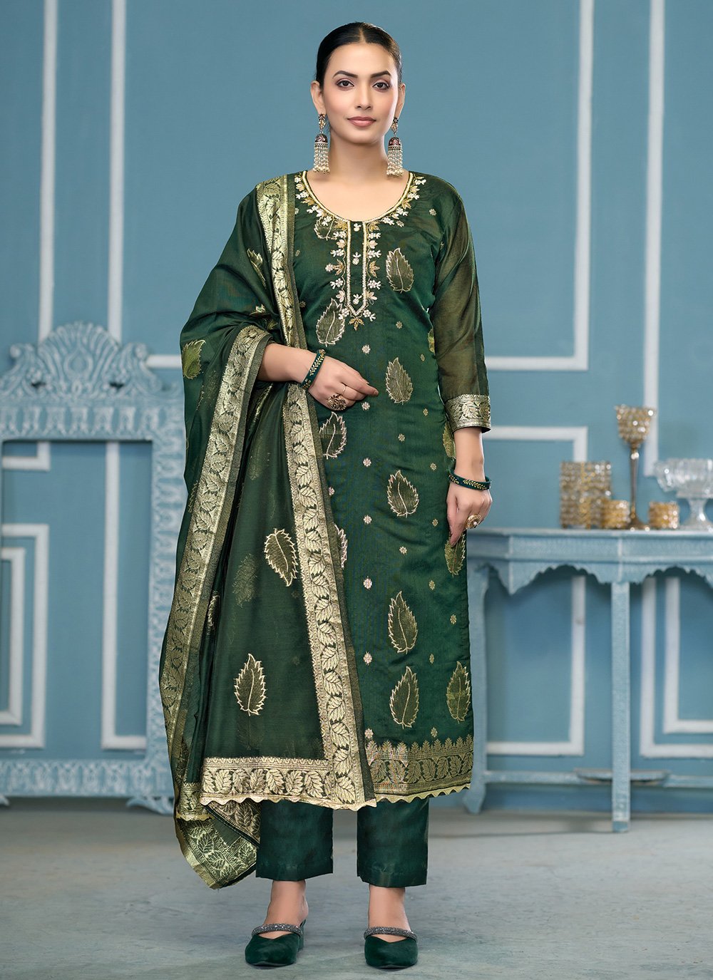 Banarasi Suit Salwar Banarasi Silk Salwar Kameez Designs