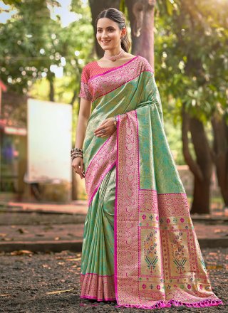 Green Kanjivaram Silk Casual Saree