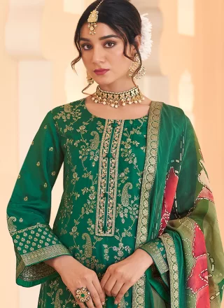 Green Pure Dola Salwar Suit