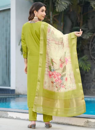 Green Silk Readymade Style