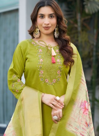 Green Silk Readymade Style