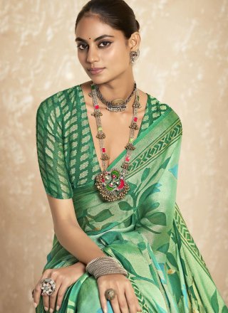 Green Silk Trendy Saree