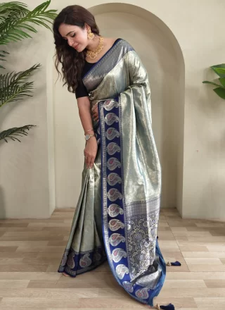 パリコレクション Black in Saree Traditional Fabric Fancy Online Shop : - 139501 アクセサリー