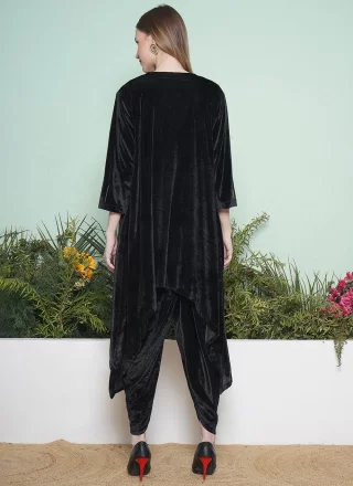 Groovy Black Velvet Gown