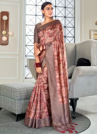 Handloom Silk Classic Saree with Weaving Work