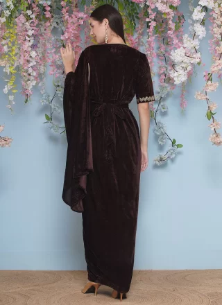 Honourable Black Velvet Gown