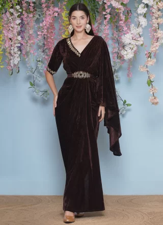 Honourable Black Velvet Gown