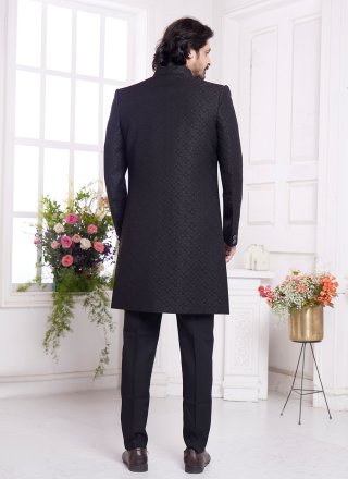 Imported Indo Western with Buttons and Plain Work